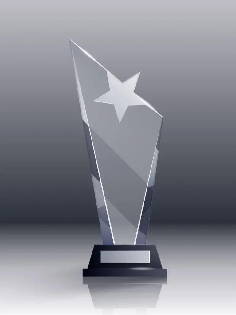 glass trophy concept